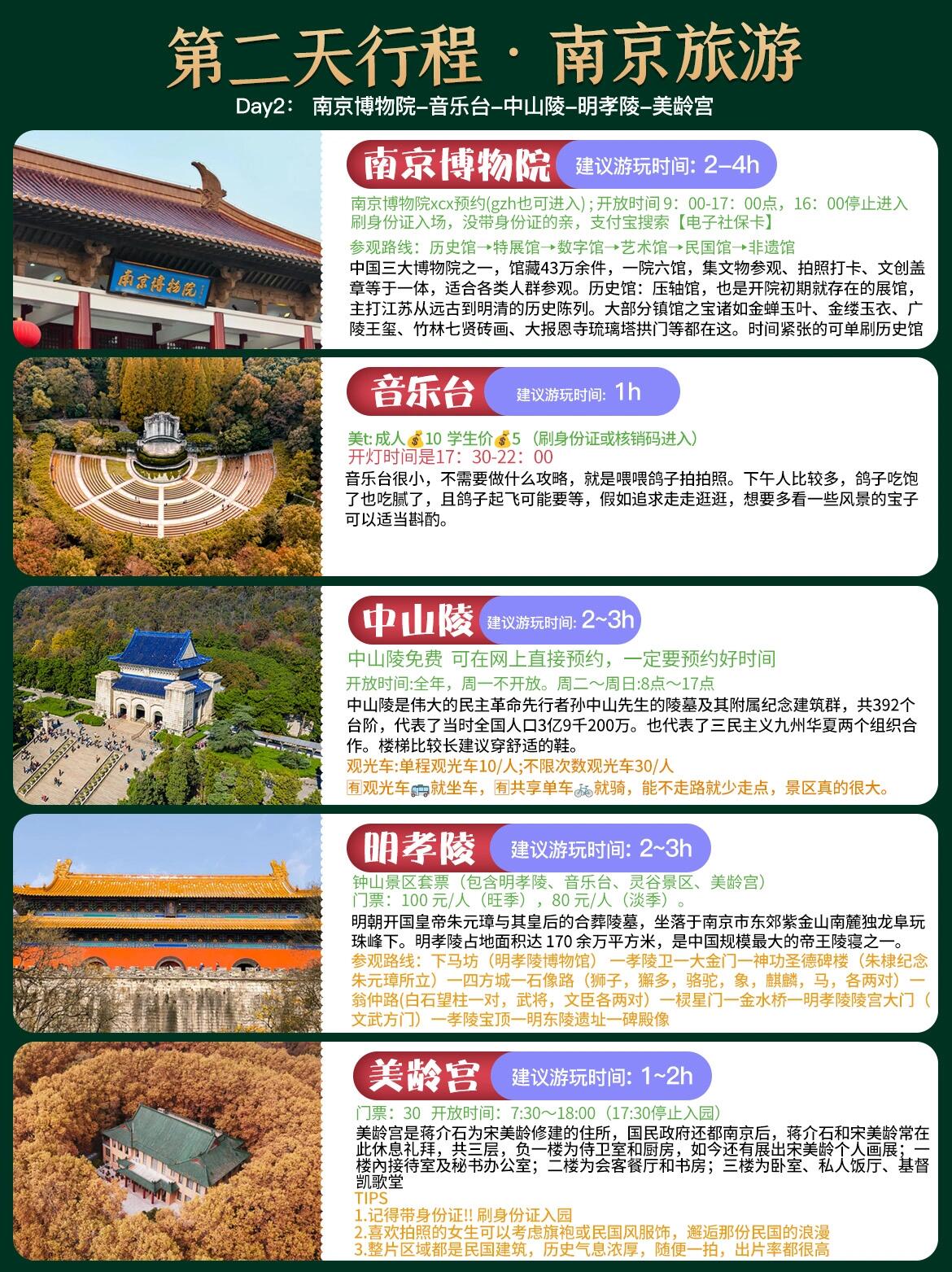 南京旅游攻略，一日游路線推薦，南京一日游攻略，精選路線推薦