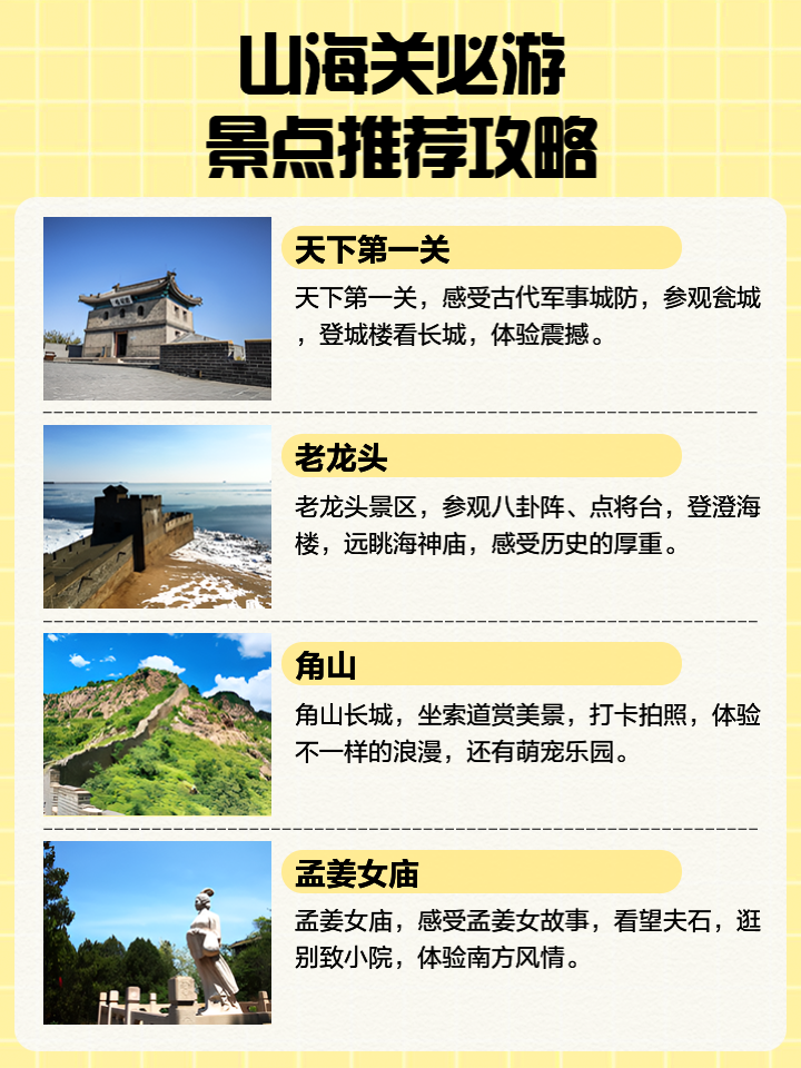 山海關(guān)旅游景點(diǎn)門票價(jià)格詳解，山海關(guān)旅游景點(diǎn)門票價(jià)格全面解析