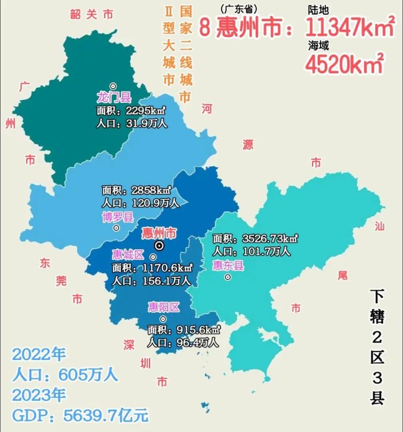 廣東惠州地圖，探索這座城市的魅力與特色，廣東惠州地圖，探索城市魅力與特色之旅